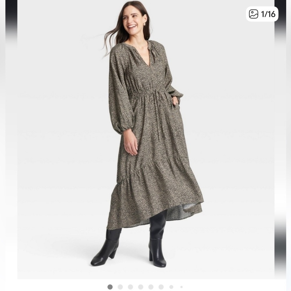 A New Day Balloon Sleeve Dress!  NWT!